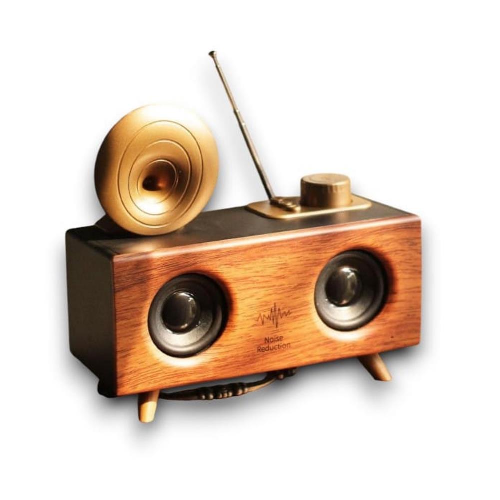 B6 Çift Hoparlörlü Gramafon Speaker Bluetooth Hoparlör