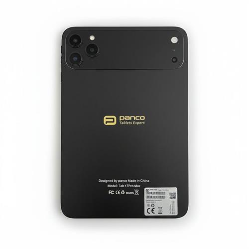 Siyah Panco Tab 17 Pro Max Tablet Kalem Klavye Mouse Seti Android Büyük Ekran Kılıflı Tablet